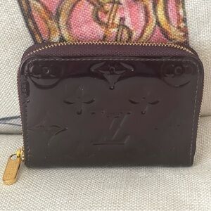 LOUIS VUITTON Amarante Monogram Vernis Zippy Coin Purse⭐️Gorgeous condition⭐️